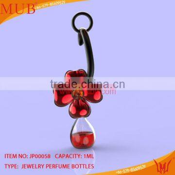 Glass Jewelry UV Flower Shape Necklace Glass Bottle