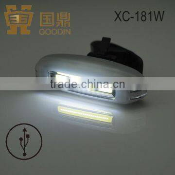 Usb Rechargeable Silicon Bicycle Front Light,COB White LED photo-3