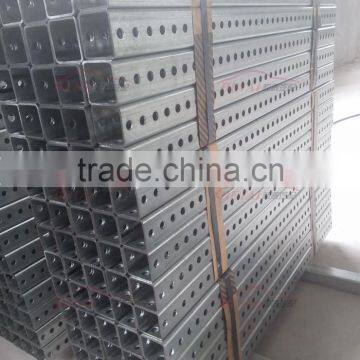 Perforated and Galvanized Traffic Safety Square Sign Posts