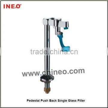 Pedestal Push Back Single Glass Filler Bar Faucet