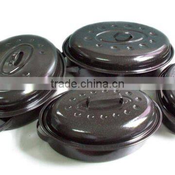 Exhaut Safety Design Restaurant Ceramic Coating Duck Oval Roaster photo-5