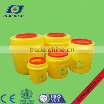 Round plastic safety container