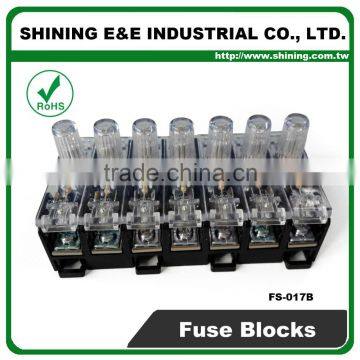 FS-017B Panel Mounted Midget Type 600V 7 Pole 6x30 10A Fuse Holder photo-2
