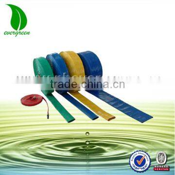 High quality 1''-12" pvc tpu blue pressure layflat discharge hose