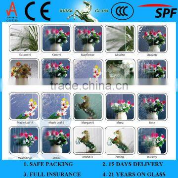 5mm Patterned/Rolled/Figured Glass(Aqualite; Grain; Net; Traingless; Irregular Squares; Hishicross) photo-3