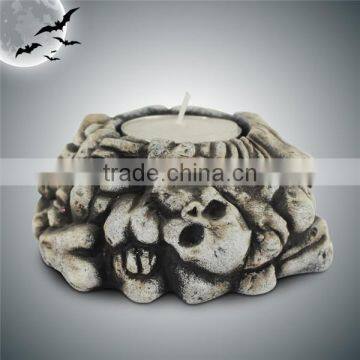 Resin Halloween Skull Candle Holder photo-4