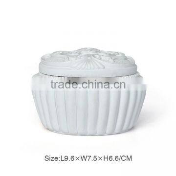 Beautiful White Resin Jewelry Box photo-2