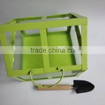 Small Size Metal Planter Glass House photo-2