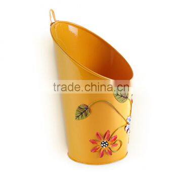 Metal Iron Flower Pot Balcony Garden Planter | Metal Iron Hanging Decorative Artificial photo-3