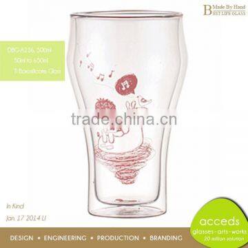 Decorative 2014 Handmade Craft Borosilicate Beer Glass photo-3