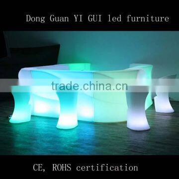 2016 hot sale bar party table with RGB lighting bar counter table