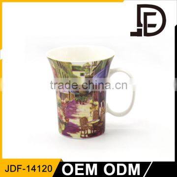 Drinkware 12oz sublimation fine bone china mug, china ceramic mug, blank sublimation mugs