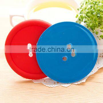 Colorful Fastener -shaped Silicone Cup Mat/household Product photo-6
