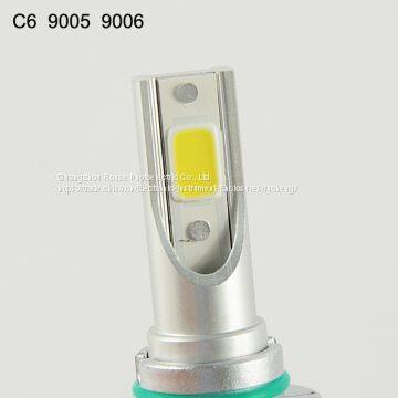 Led Headlight C6 9005 9006 Cob 30W/Bulb(60W/Set) 6400lm/set(3200lm/b LED COB LED Headlight Bulbs Hi/Lo