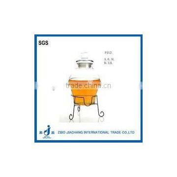 12L Glass Beverage Dispenser With Faucet and Metal Stand photo-4