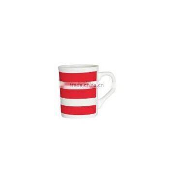 Ceramic material cheap bulk tall starbucks striped coffee mug