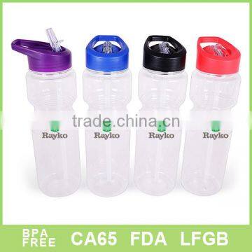 Simple plastic hard drinking water bottle