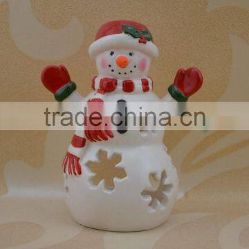 Factory Direct Ceramic Christmas Candle Holder for Painting photo-2