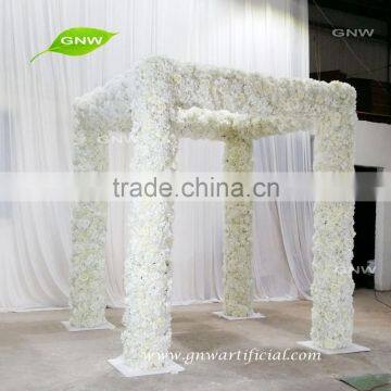 GNW FLWA1705001The latest advanced crystal four wedding arch decoration of hot selling