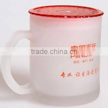Customized Printing Glass Water Cup With Handle photo-3