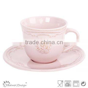 Cup Saucer Handpainting Top Sale Relaxation and Antique Style With Flower photo-5