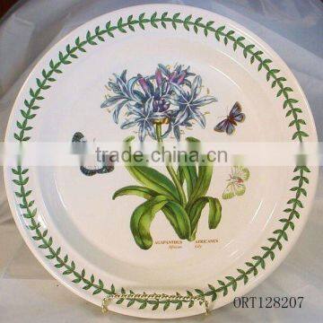 ceramic plate with decal