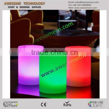 wireless led illuminated small cylinder party decorations wholesale