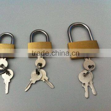 China Professonal provide best price 3pcs Brass padlock set double blister pack