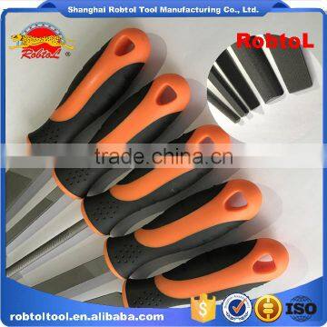 10" 5 pcs steel file rasp set bastard cut flat half round curved square triangle semicircle