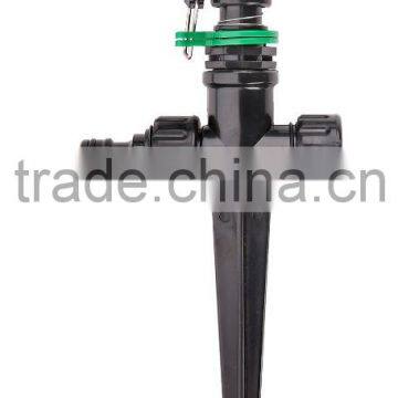 wear-resisting 1/2" plastic rotary sprinkler with plastic spike 360 gear drive