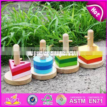 Best Sale Kids Shape Matching Wooden Educational Blocks W13E068 photo-2