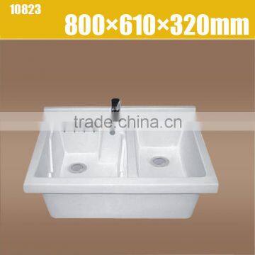 Doubl bowl vanity laundry mop sink