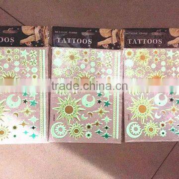 T001-001 Hot Sale Luminous Tattoo Glow In The Dark Body Tattoo Sticker photo-2