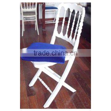 White Banquet Wedding Folding Napoleon Chair photo-2