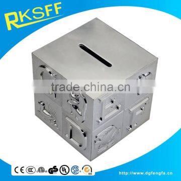 Silver ABC and Animal Baby Block Bank photo-3