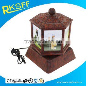 Big Photo Frame,hexagon Shape Can 360 Rotate Photo Frame photo-2