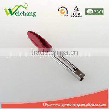 WCL025 Stainless Steel 7Inch Multicolor Nylon Food Tongs Kitchen Tools photo-2