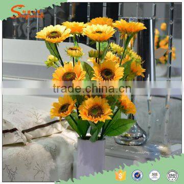 Wholesale artificial sunflowers,fake sunflower for home decoration