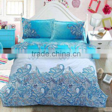 4Pcs New Style White Flower 3D Bedding Set of Duvet Cover Bed Sheet Pillowcase Bed Clothes Comforters Cover Queen Size No Quilt