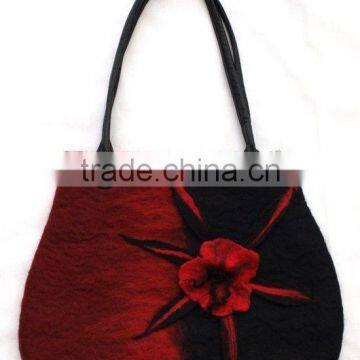 Best Selling Eco-friendly Handmade Decorated Felt Hand-bag