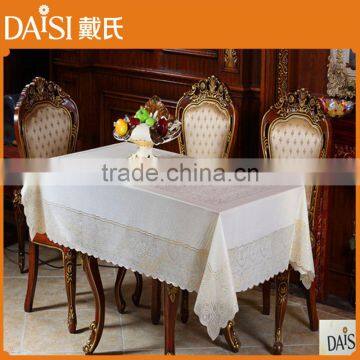 137cm*183cm Elegent PVC Lace Long Table Cloth for Banquet photo-4