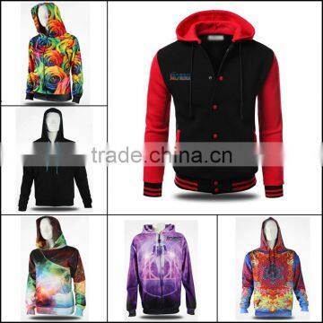 Custom blank of high quality polyester hoodies sublimation hockey jerseys