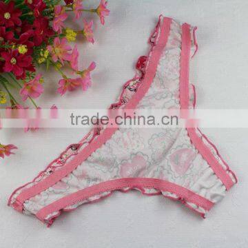 Stock Hot Sale Women Lovely Pink Heart Sey Cotton Panties Breathable Briefs Women Underwear Girl Thongs Lady Panties Cotton Ling photo-3