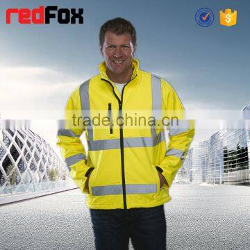 High Visibility Jacket With Windproof Waterproof Softshell Man Jacket photo-2