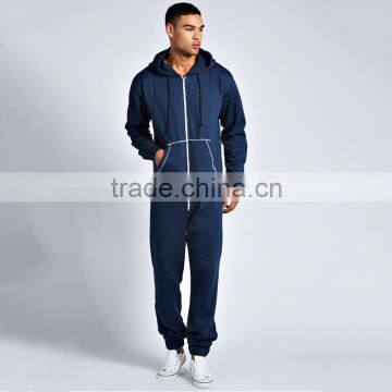 New arrival cheap zipper up solid men's colour adult onesie