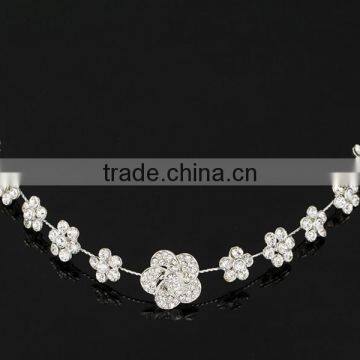 Yiwu unique flower Hair Accessories bling bling flower hair bands luxury crystal hair pins for wedding party jewelry