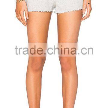 MGOO New Summer Slim Fit Gym Wear Athletic Shorts Women Hot Sexy Girls Short Pants With Raw Cut Hems photo-3