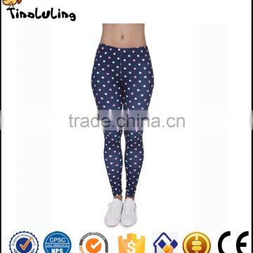 Polka Dot Print Sports Women Yoga Pants Sports Leggings 2017