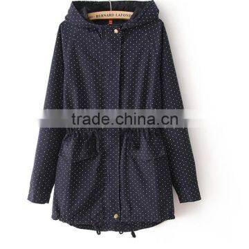 Zm50380b Europe Women Dust Coat Fashion Medium Style Plus Size Ladies Coats photo-5