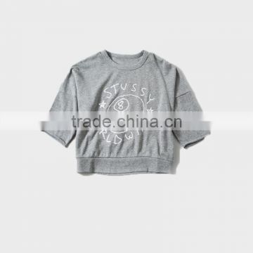 Ladies Clothing Hip Hop Clothing Crew Neck Half Sleeve Hoodies photo-4